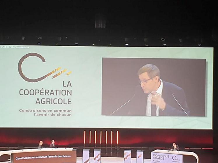 Dominique Chargé, président de la Coopération agricole, a défendu le rôle de la coopération lors de son congrès le 18 décembre.