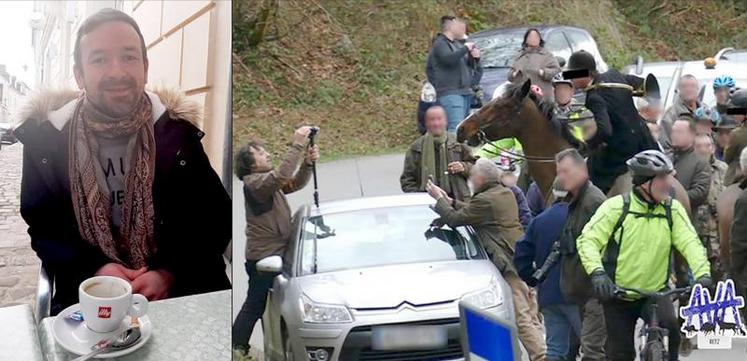 Rodolphe Trefier est l'un des porte-parole d'AVA, un collectif qui se revendique pacifiste malgré des échauffourées 
régulières entre ses membres et des veneurs.