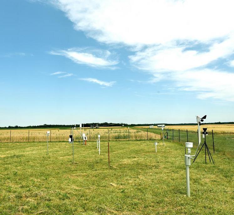 Boigneville (Essonne), le 3 juillet. La digiferme teste les stations connectées sur ses 80 hectares. Une expérimentation grandeur nature.