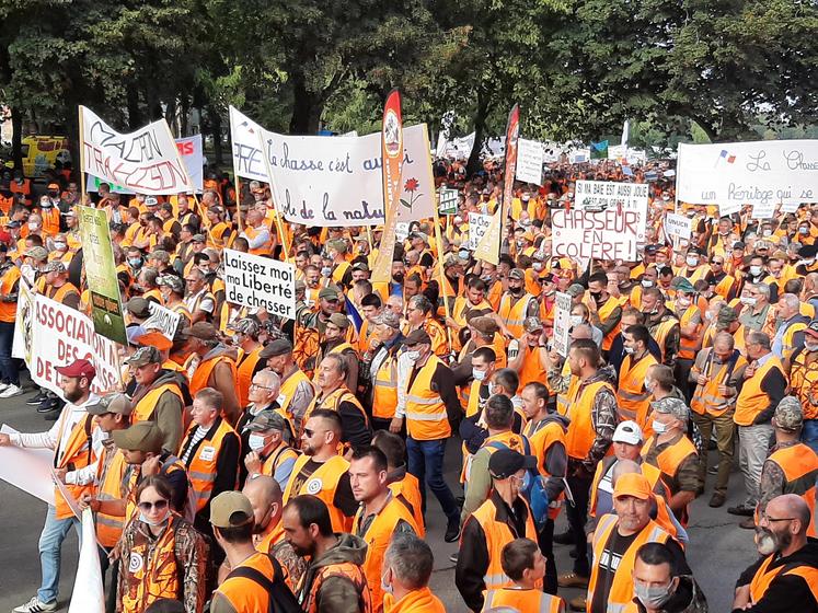 manifestation des chasseurs