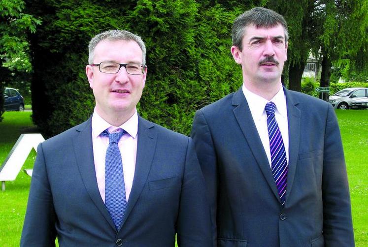 Cédric Cogniez, directeur général du groupe Advitam, et Bertrand Hernu, président.