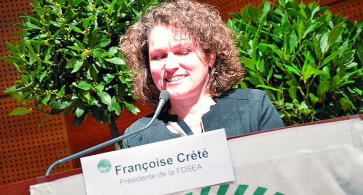 Françoise Crété, présidente de la FDSEA 80 : «Les doutes, les difficultés et l’adversité sont des composantes de nos métiers, mais la passion et la foi tout autant.»