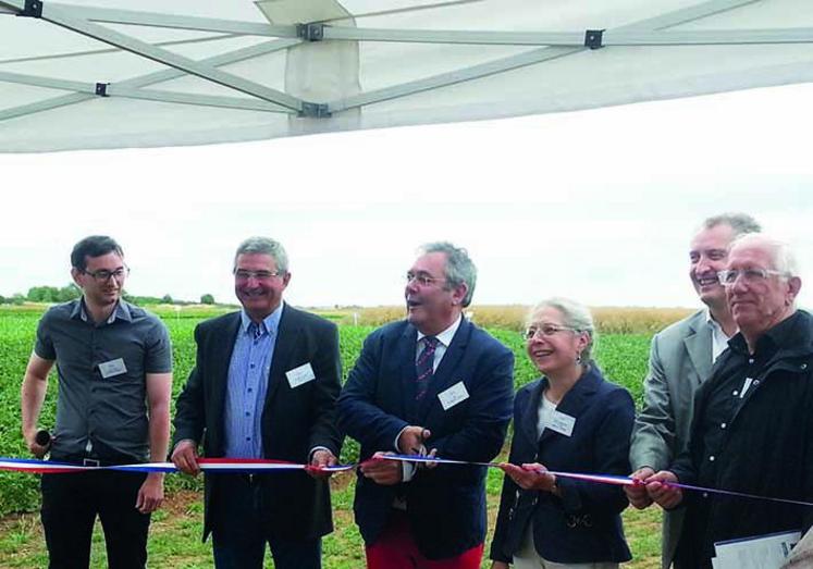 Inauguration de la plate-forme Terre de Picardie, le 28 juin dernier, à Estrées-Mons.
