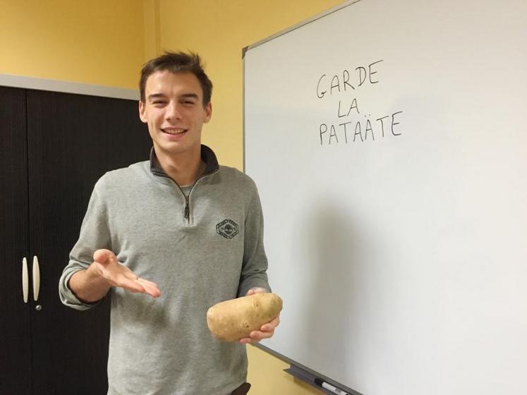 Antoine Lemaire, 23 ans, créateur du site lapataate.fr..