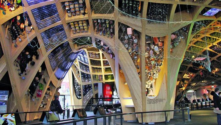 L'intérieur du Pavillon France à l'exposition universelle de Milan.