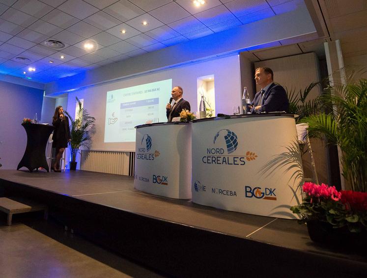 En marge de la présentation des chiffres de l’activité de Nord Céréales, son directeur Joel Ratel  et son président Laurent Bué ont expliqué en quoi le port de Dunkerque bénéficie d’un certain nombre d’atouts. 