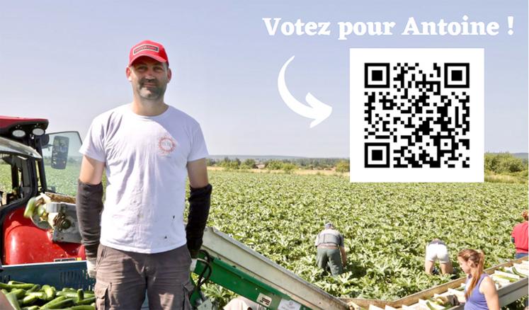 Pour voter pour Antoine Helleboid, il suffit de flasher ce QR-Code. 