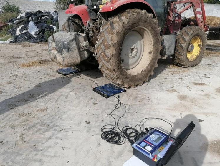 Le pèse essieu, une solution simple pour vérifier les quantités.