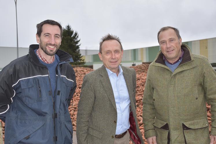 De gauche à droite : Bruno De Bock, François Vanderlynden et Franck Démazure. 