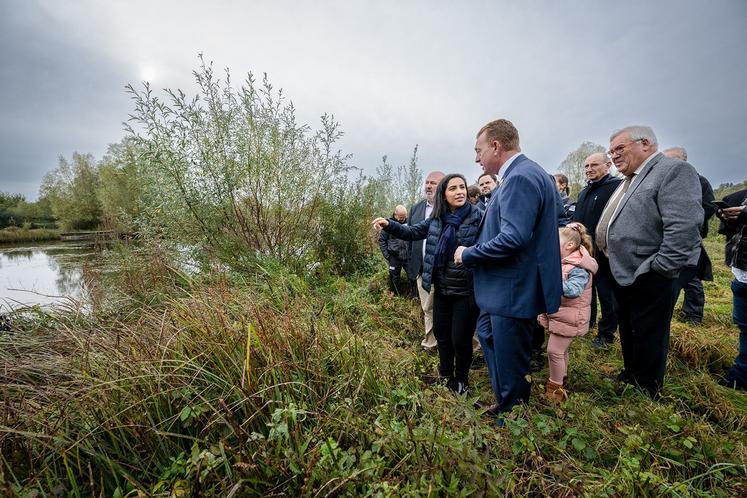 Sarah El Haïry, secrétaire d’État auprès du ministre de la Transition écologique,  chargée de la biodiversité, lançait la «Mission nature» de la FDJ dans la Somme, ce 23 octobre. 