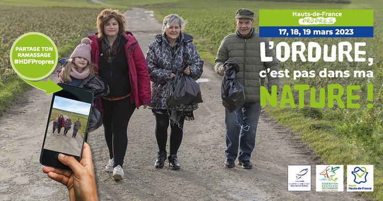 L’opération citoyenne de nettoyage de la nature revient les 17, 18 et 19 mars dans toute la région Hauts-de-France.