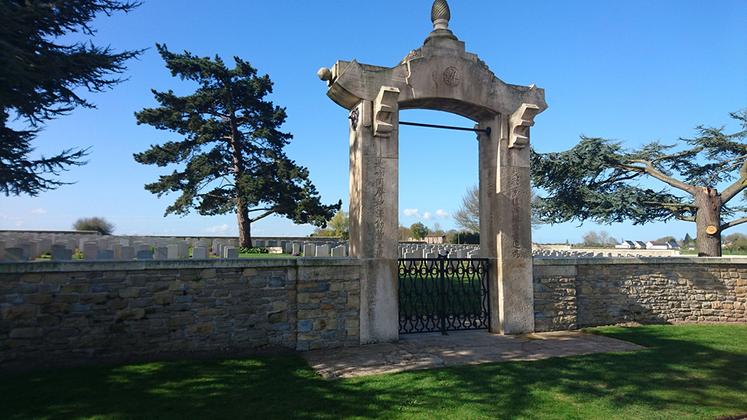 À Noyelles-sur-Mer, le mémoriel est le plus gros cimetière chinois d’Europe. 
