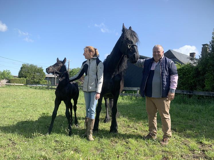 Le premier Frison de la saison, Wagner de Selincourt, est né il y a deux semaines. Marien Dezoteux et Patrick Abauzit  attendent onze naissances cette année. 