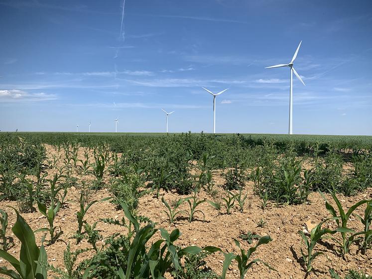 Les éoliennes d’Oresmaux installées en 2008 étaient unes des premières de la Somme. 