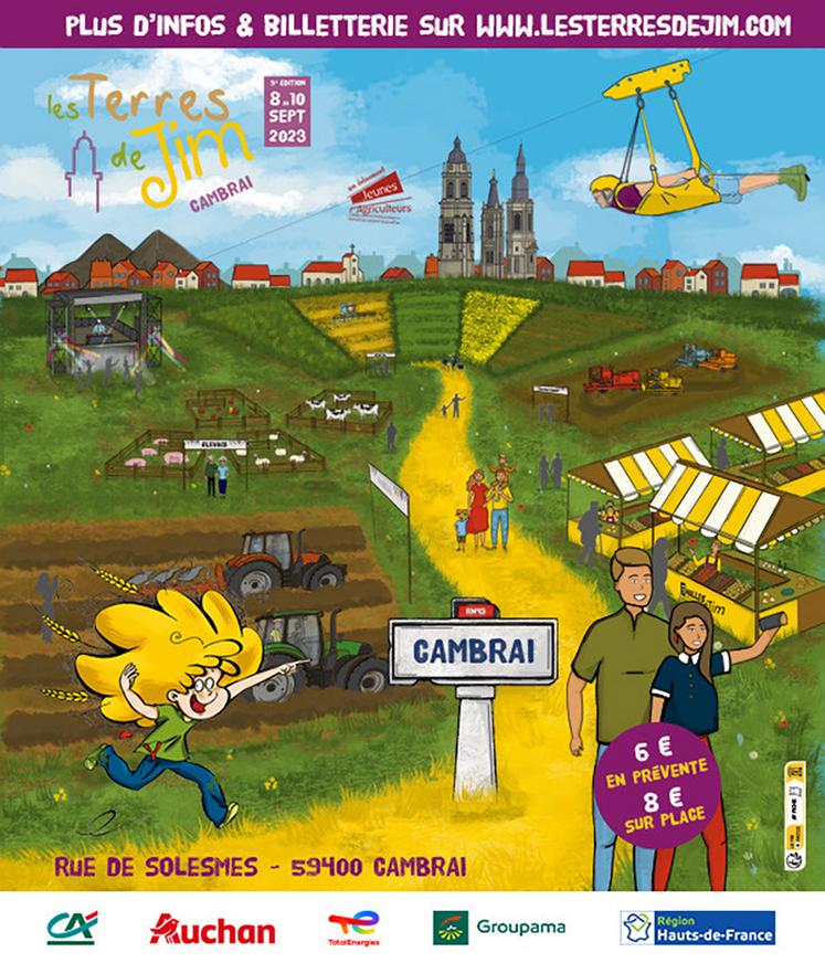Les 8, 9 et 10 septembre prochains, la population de Cambrai pourrait tripler,  voire bien plus si les Terres de Jim battent des records. 