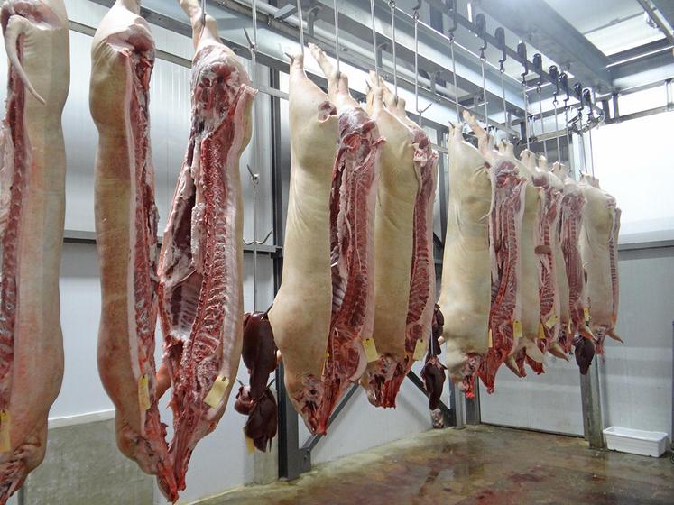 La France a exporté 24 000 t de viande de porc vers la Chine en janvier et février, soit - 50,5 % en un an. 