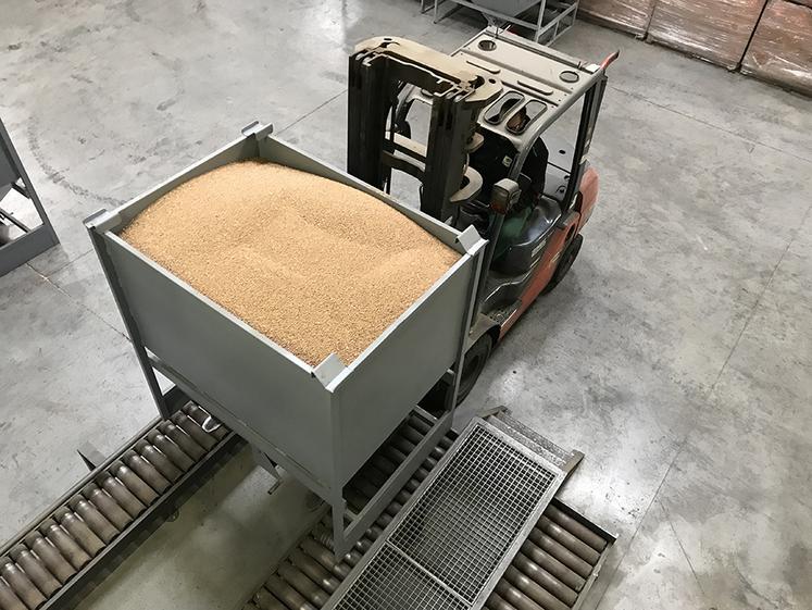 Le site de Nesle consomme 800 000 t de blé tendre par an pour la fabrication d’amidon. 