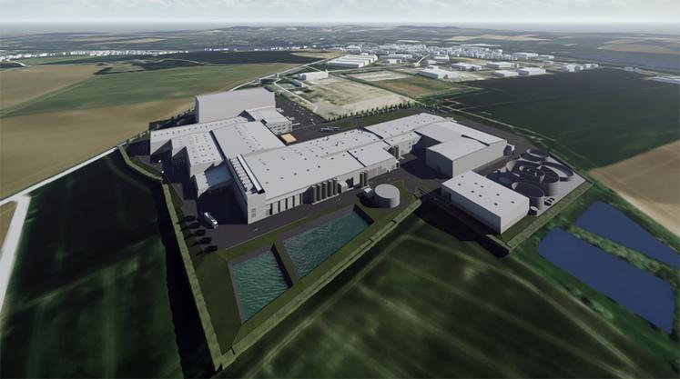 Après une première phase de construction, l’usine réceptionnera 200 000 t de pommes de terre dès septembre 2026. Ecofrost vise 400 000 t à l’horizon 2030, après une deuxième phase de travaux. 