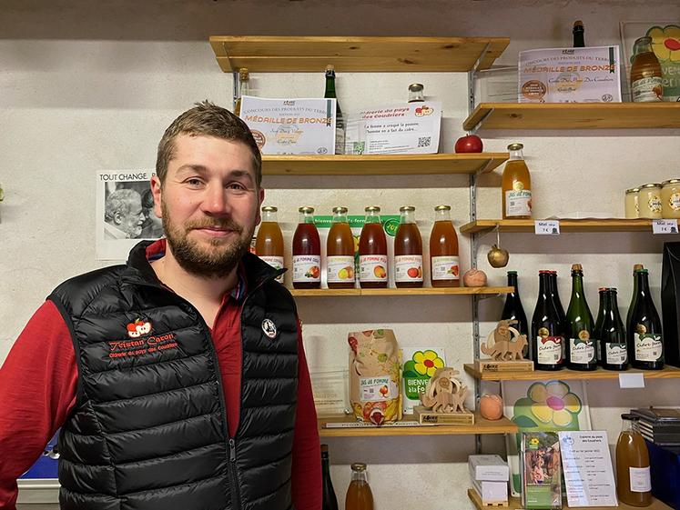 Tristan Caron est prêt à se mesurer aux producteurs de cidre de toute la France. 