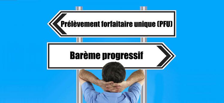 Pour ceux qui voudront opter pour le barème progressif de l’impôt, des simulations seront nécessaires afin de déterminer  le mode d’imposition le plus intéressant. Toutefois, les contribuables se trouvant dans une tranche à 11 % auront certainement intérêt à opter pour la taxation au barème progressif.