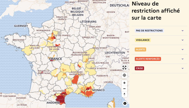 eau gestion de l'eau restriction