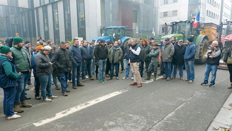 Les agriculteurs étaient nombreux à répondre à l’appel des FDSEA et de JA.