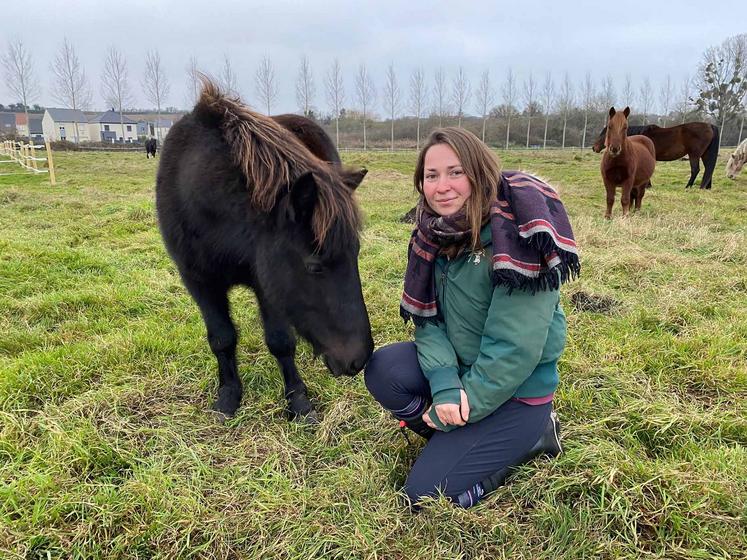 Camille Sannier est équithérapeute depuis deux ans. 