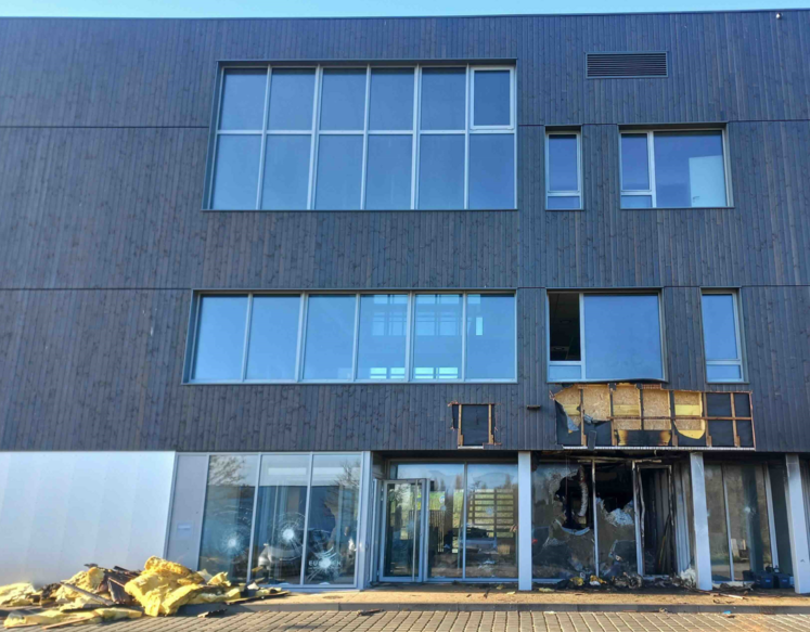 Eureden feu incendie Frites coopération