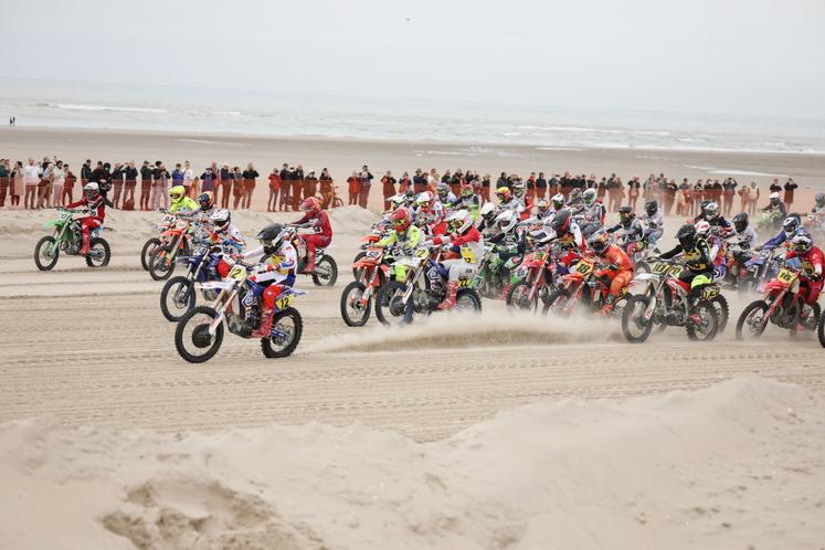 Enduropale Touquet course motos sable