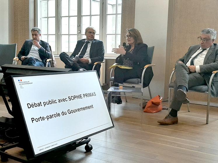 Sophie Primas est venue s’inspirer d’expériences et vanter une méthode  de concertation locale pour tout ce qui touche à l’occupation du territoire. 