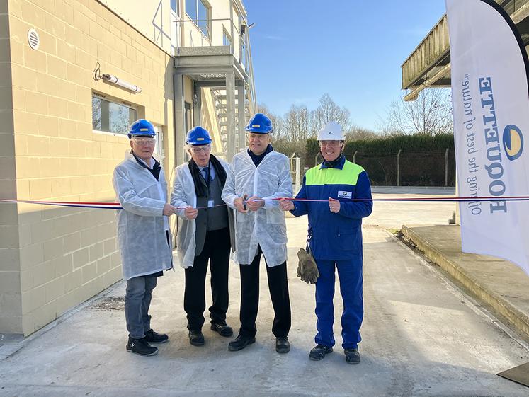 L’inauguration du nouvel atelier s’est tenue en présence d’élus locaux, du préfet  de la Somme et de représentants de la filière fécule. 