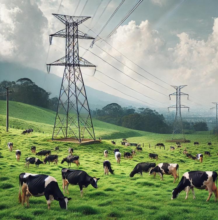 lignes électriques élevage perturbations RTE