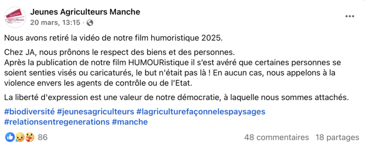 JA manche OFB vidéo