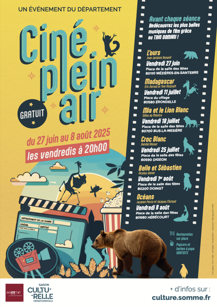 Ciné plein air projection films cinéma