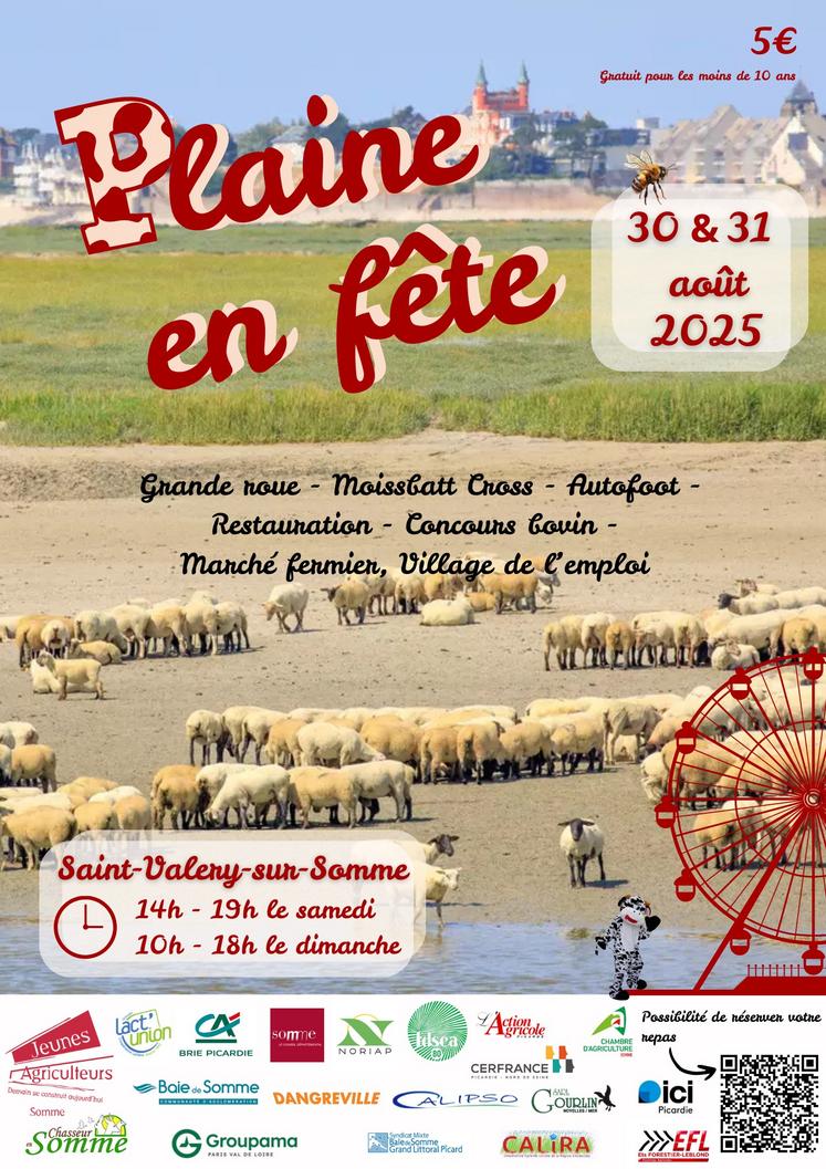 plaine en fête baie de somme jeunes agriculteurs affiche