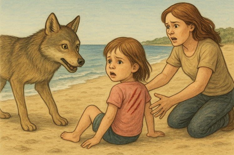 attaque d'une fillette en Grèce par un loup