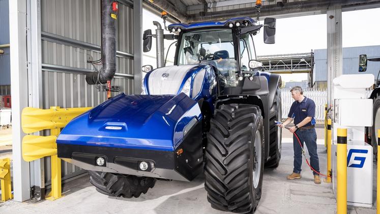 New Holland tracteur au gaz présenté à Agritechnica