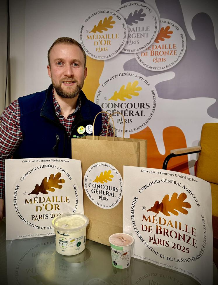 Dans la Somme, Grégoire Leleu (FermOgoût à Saint-Fuscien) fait partie des habitués du concours.  «Les médailles offrent une belle visibilité», assure-t-il. 