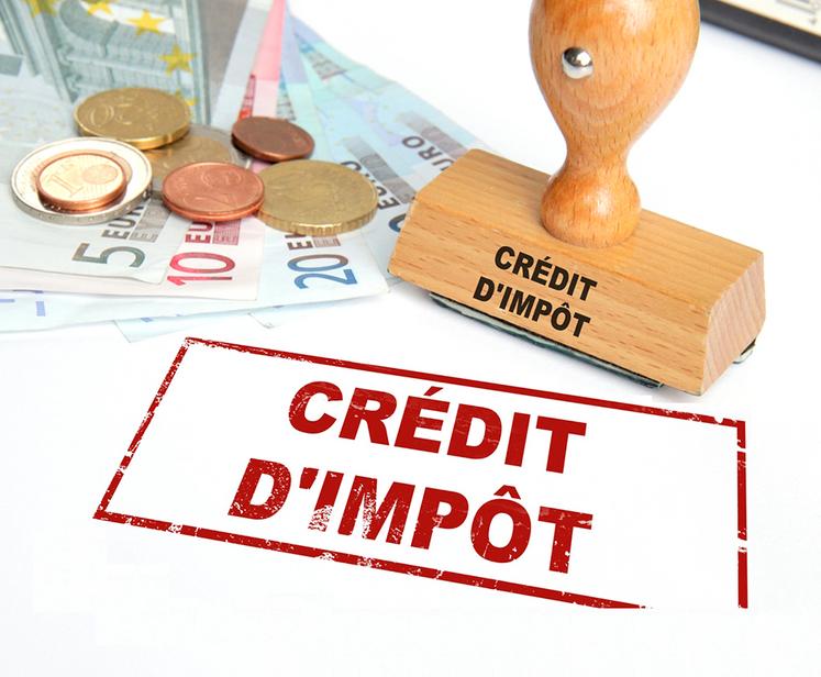 Les exploitants peuvent bénéficier de crédits d’impôts liés à leur activité professionnelle.