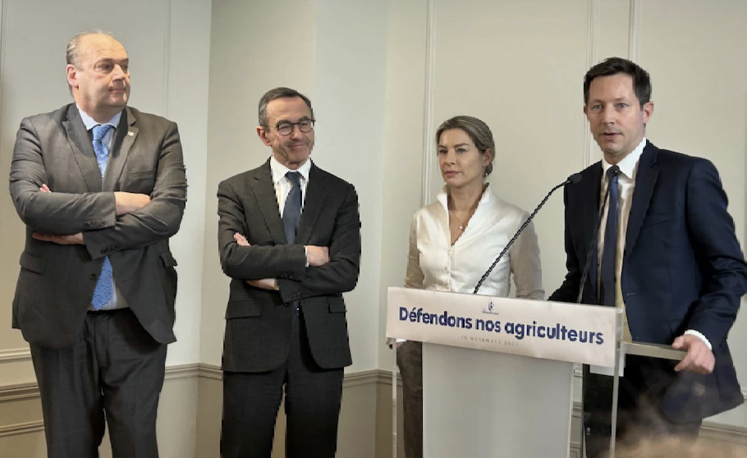Les Républicains accord UE-Mercosur Bruno Retailleau, Céline Imart, Julien Dive, Jean-François Rapin, François-Xavier Bellamy