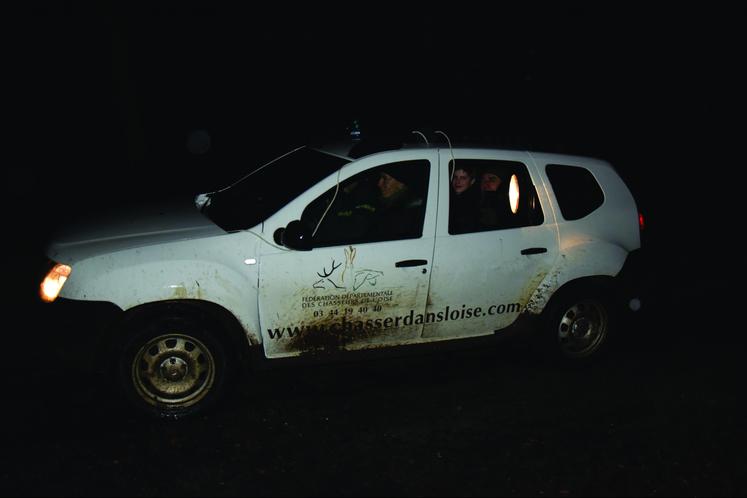 comptage nocturne cerf Oise Ermenonville