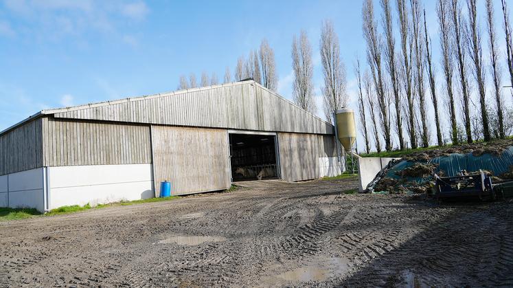 Le bâtiment a été construit au plus près des silos, du stockage de paille pour éviter les allers-retours. 