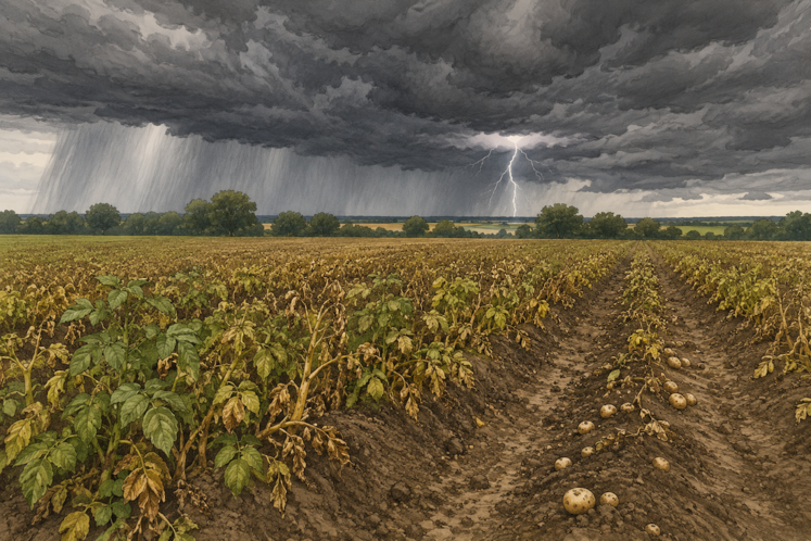mildiou orages Hauts-de-France pommes de terre 