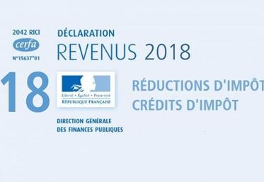 Si vous êtes concerné par une réduction ou un crédit d’impôt, cet imprimé est à remplir ou à compléter 
dans votre déclaration en ligne.
