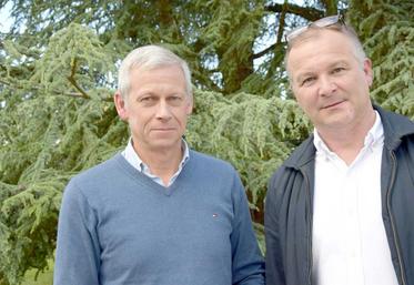 De gauche à droite : Xavier Laude et François-Xavier Beaury.