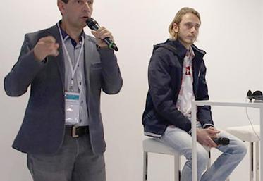 Conseiller méthanisation à la Chambre d'agriculture du Nord-Pas-de-Calais, Arnauld Etienne est revenu sur les possibilités d'accompagnement des projets de méthanisation, avec les retours d'expériences de Cédric Vandierendonck (en photo) et Henri Lecomte, lors de l'événement Métha'morphose.