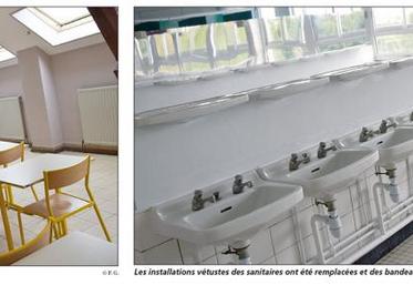 La salle de classe Corinne Seguin a été rénovée. Les installations vétustes des sanitaires ont été remplacées et des bandeaux «miroir» posés.