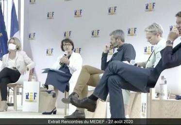 L'un des moments forts de cette table ronde organisée par le Medef reste l'échange tendu entre la présidente de la FNSEA Christiane Lambert et l'eurodéputé vert Yannick Jadot sur l'interdiction des néonicotinoïdes. Sur le net, la vidéo de l'échange est en train de devenir virale.