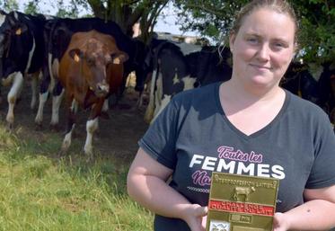 Productrice laitière à Ergnies, Louise Herbert a remporté le 10e prix du challenge qualité lait du Criel.