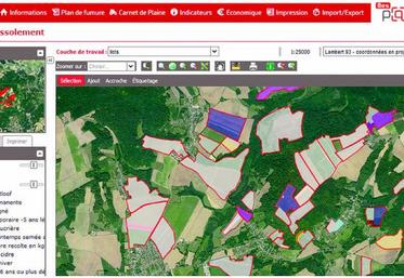 Réaliser son assolement à partir de la cartographie Mes p@rcelles.